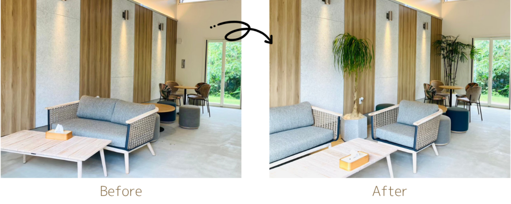 レンタルグリーン有無比較